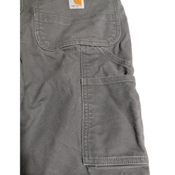 Carhartt Relaxed Fit Work Pants Mens 30x30 Gray Utility Canvas 30x32 Tag - Picture 7 of 12